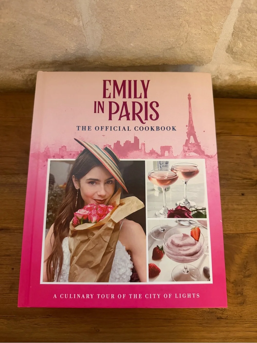 Stack of Pink Cookbooks